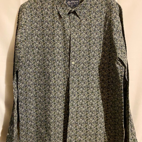 American Rag Other - American Rag Men's Floral Button Down Shirt - Green and Black